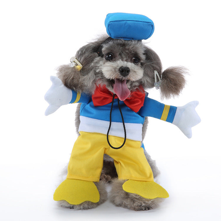 Pet Supplies Cartoon Upright Puppy Clothes