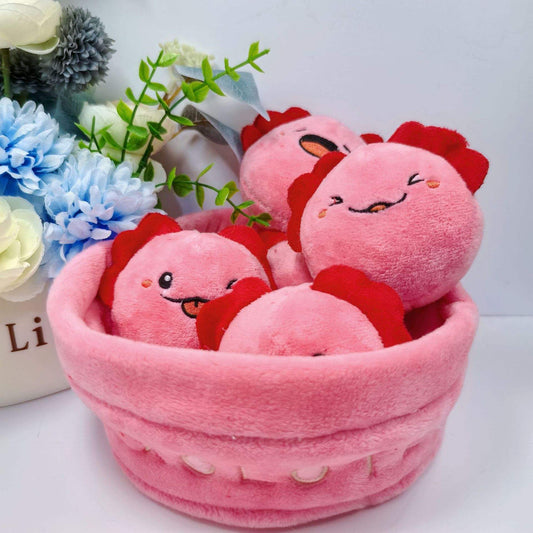 5-in-1 Axolotl Family Plush Set - Mommy & 4 Baby Axolotls