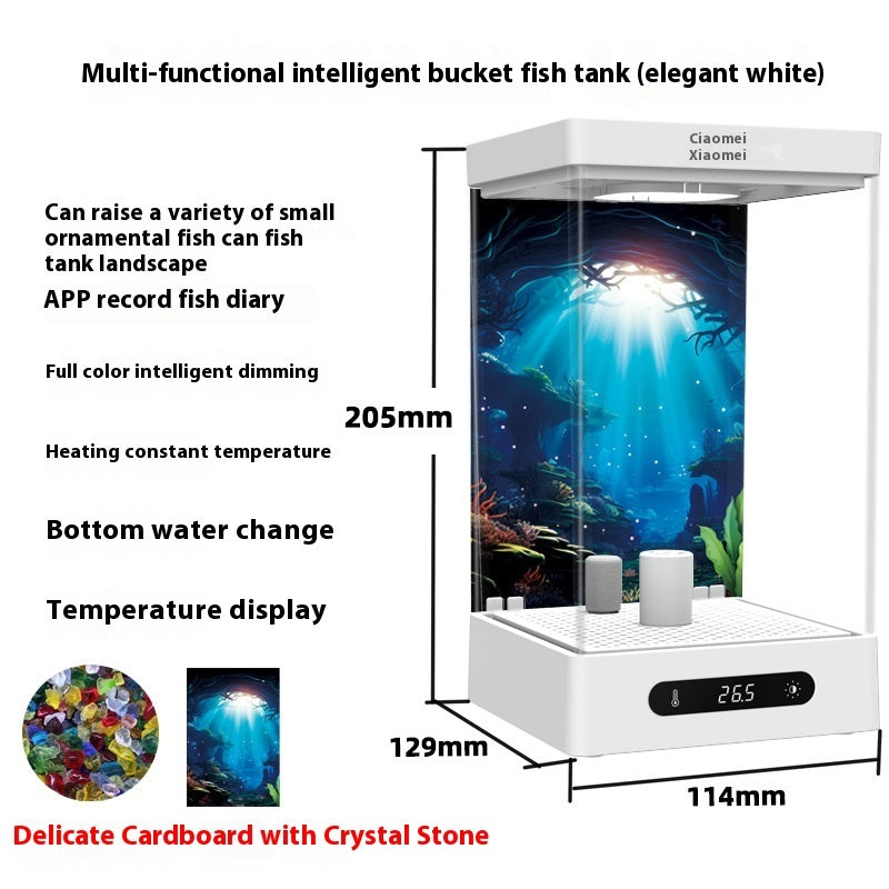 Bluetooth Version Douyu Special Cylinder Small Fish Tank